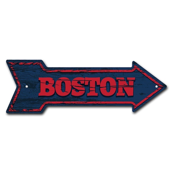 Boston Arrow Sign Funny Home Decor 36in Wide